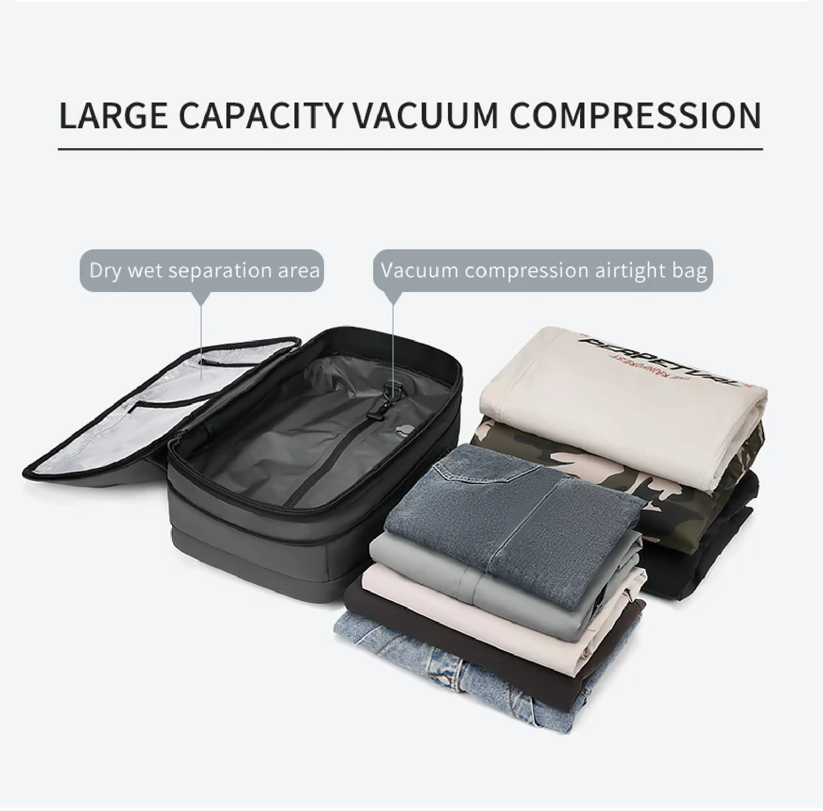 AirOut™ Compression Backpack – Travel Lighter, Pack Smarter