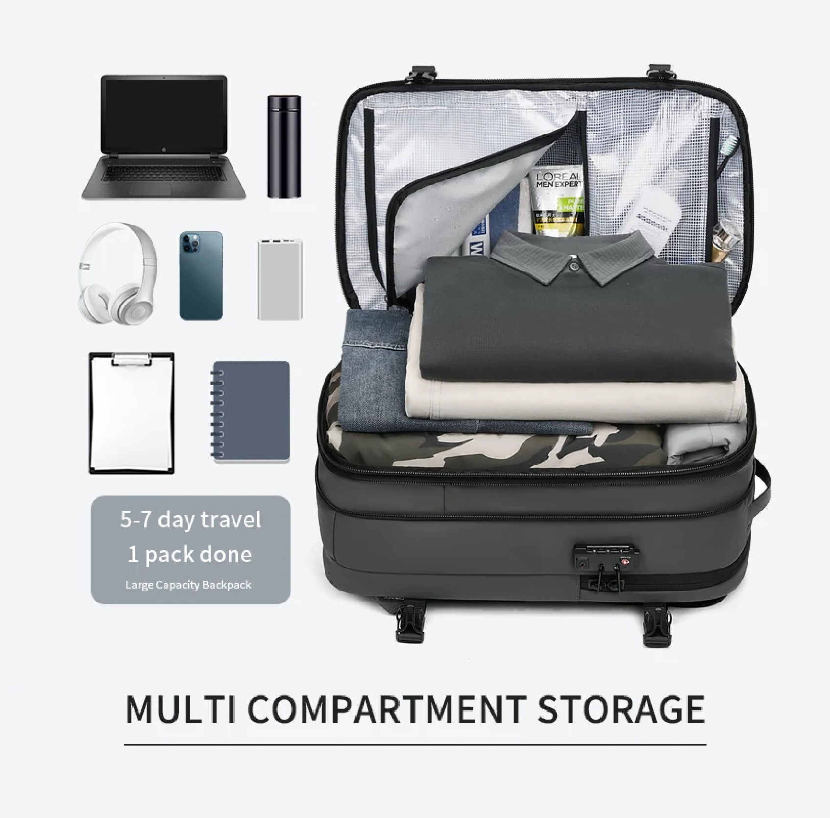 AirOut™ Compression Backpack – Travel Lighter, Pack Smarter